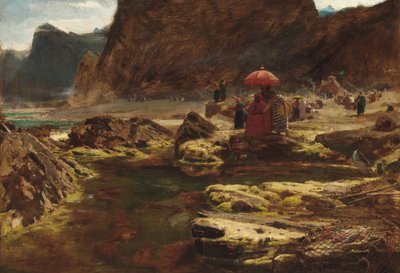 The Sultan and his Camp by the Enchanted Lake by Albert Goodwin